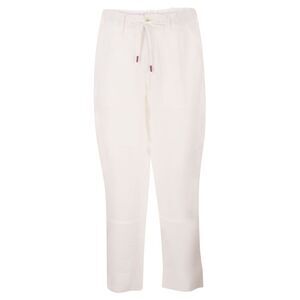 Kiton Men Tailored Linen Drawstring Trousers